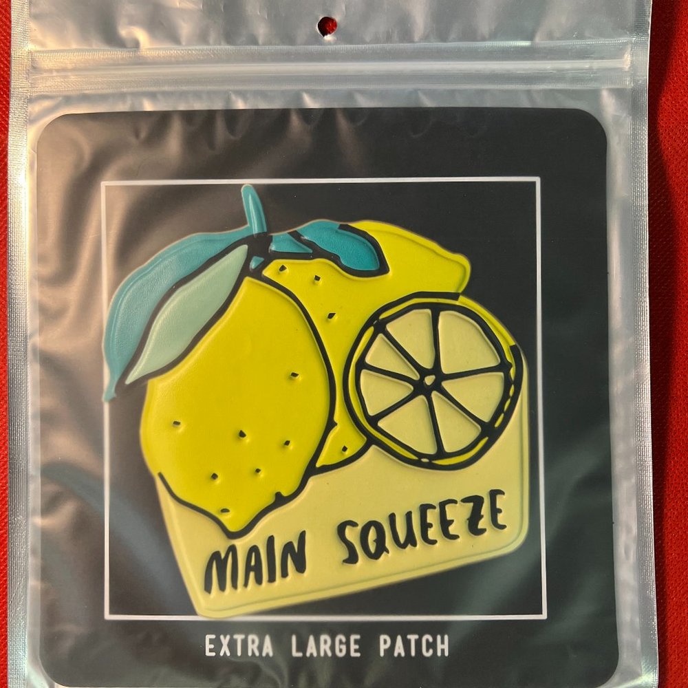 Macy's TwelveNYC  "Main Squeeze" Lemons Rubber Embossed Stick-On Patch